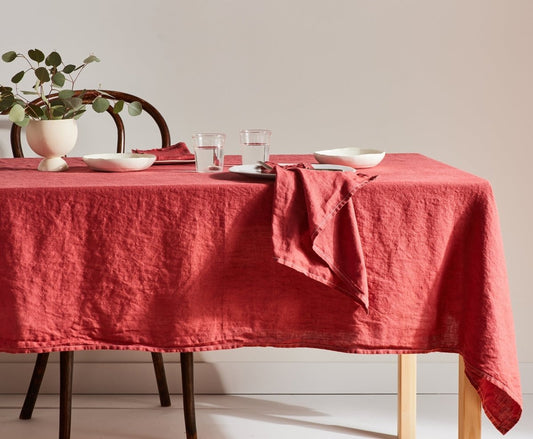 Anita Tablecloth- English Rose - celina mancurti - tablecloth - 56 x 56 inches - -many sizes