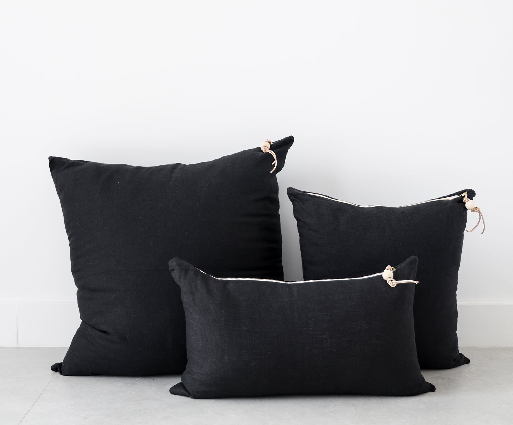 Decorative Pillow Black Linen Pillows Schumacher Arches