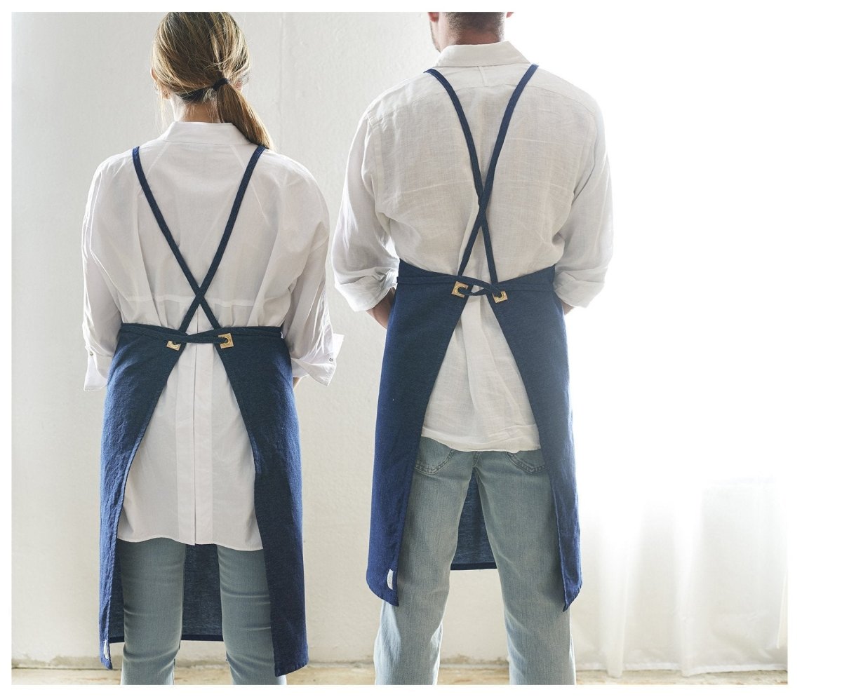 Denim Apron- The Icon - celina mancurti - aprons - -the icon