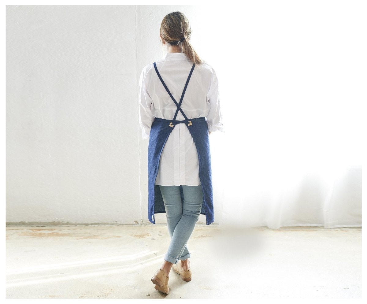 Denim Apron- The Icon - celina mancurti - aprons - -the icon
