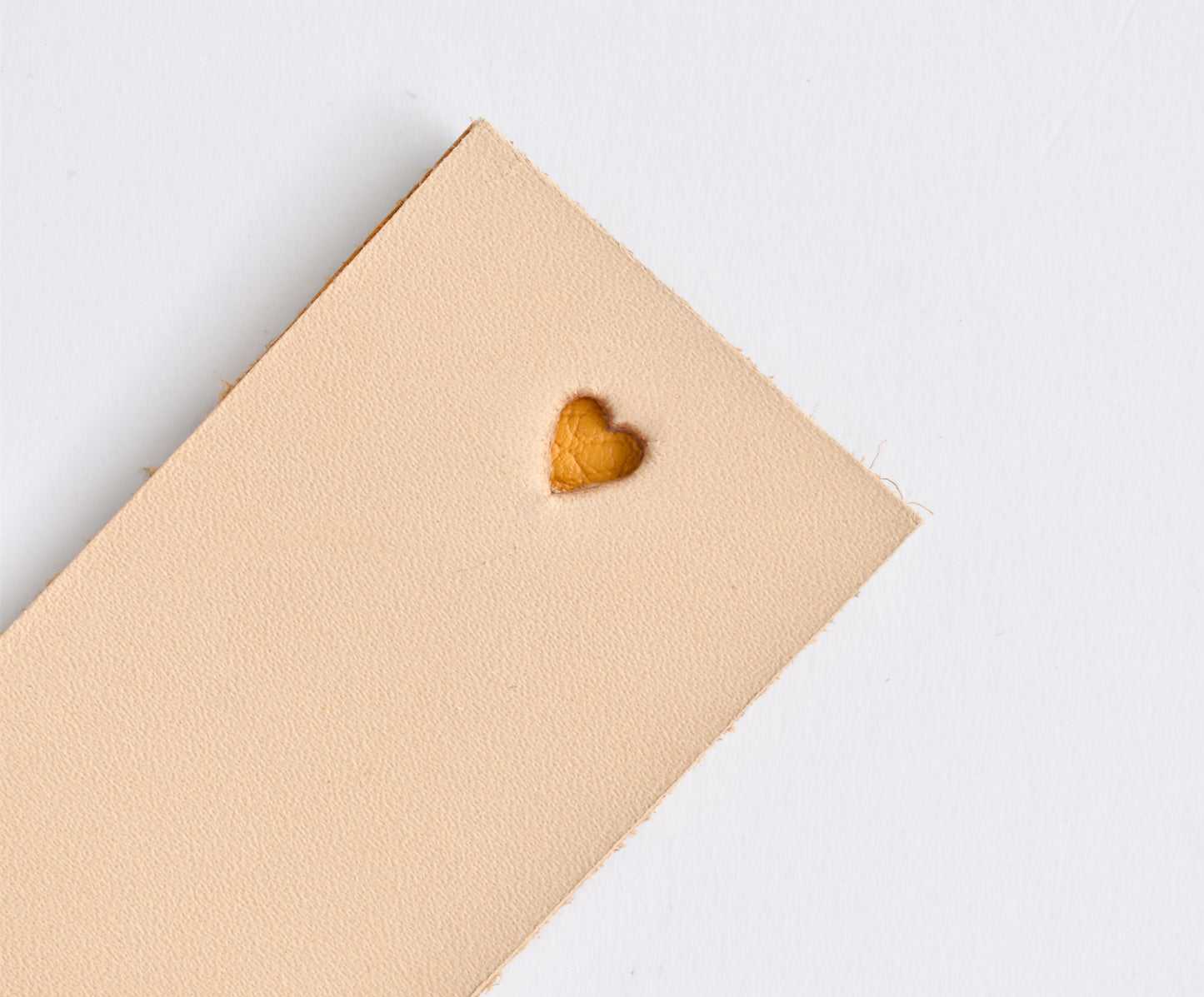 Heart Leather Bookmark