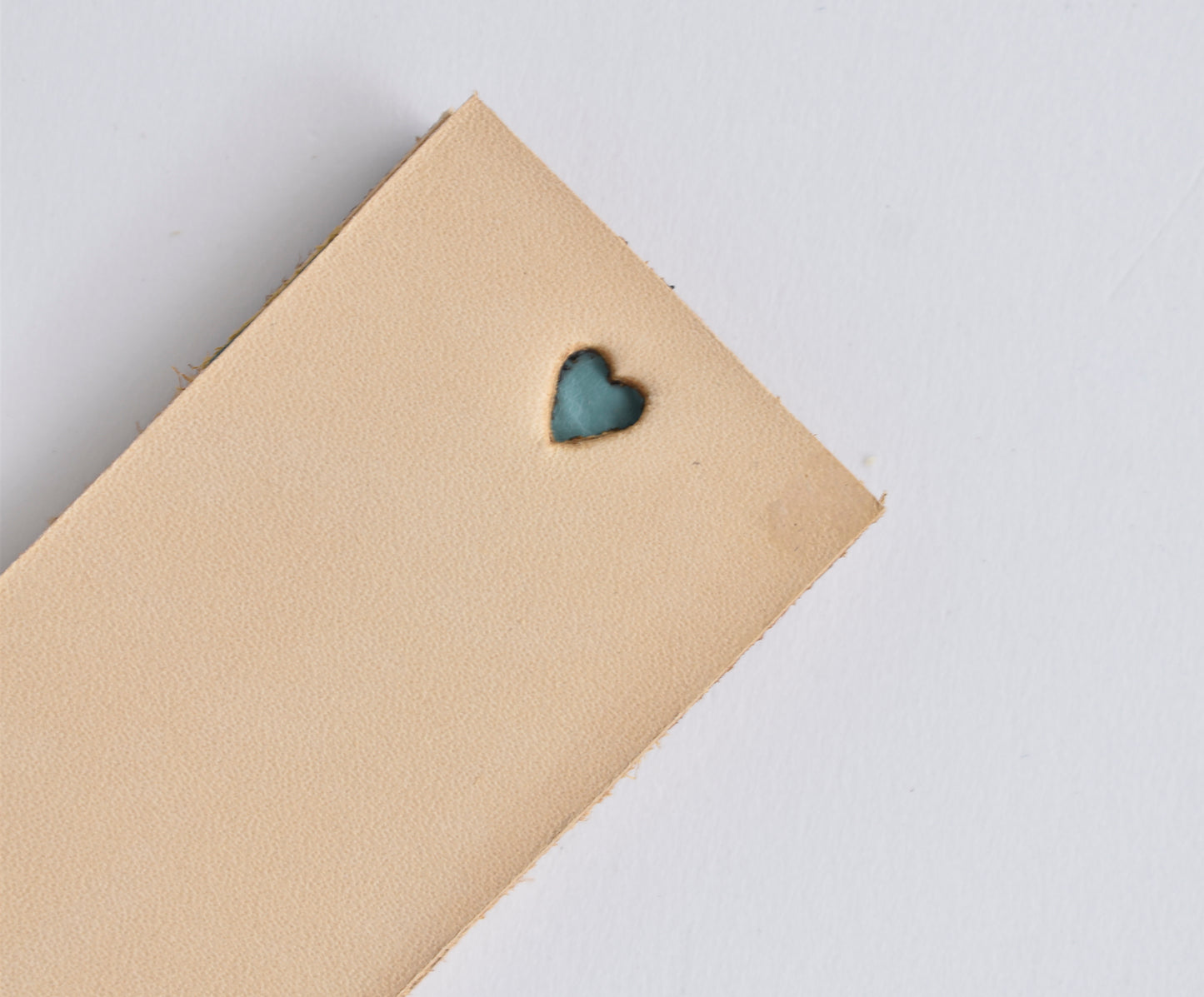 Heart Leather Bookmark