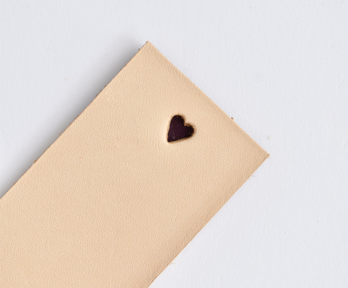 Heart Leather Bookmark