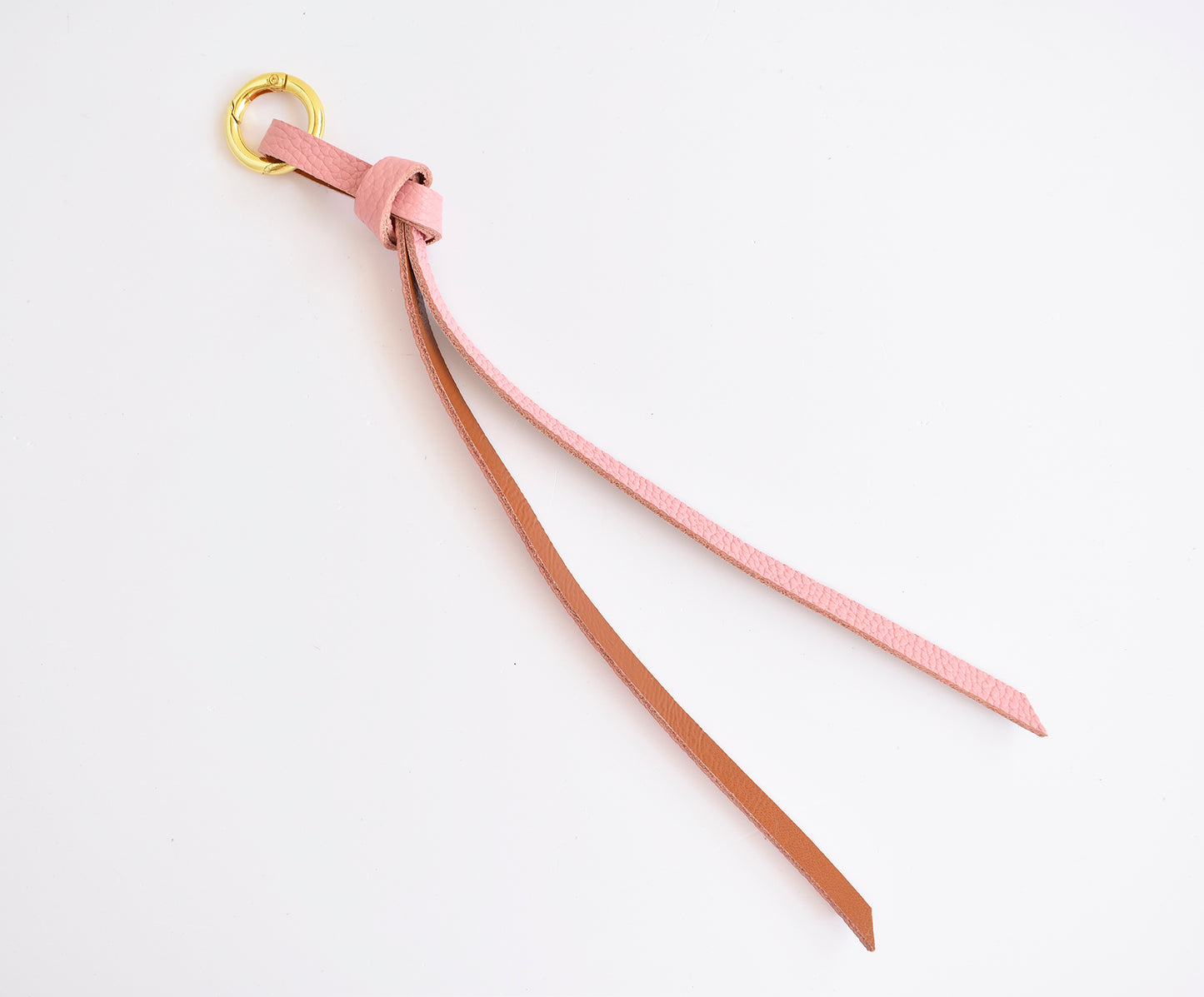 Knot Bag Charm - Rose & Caramel