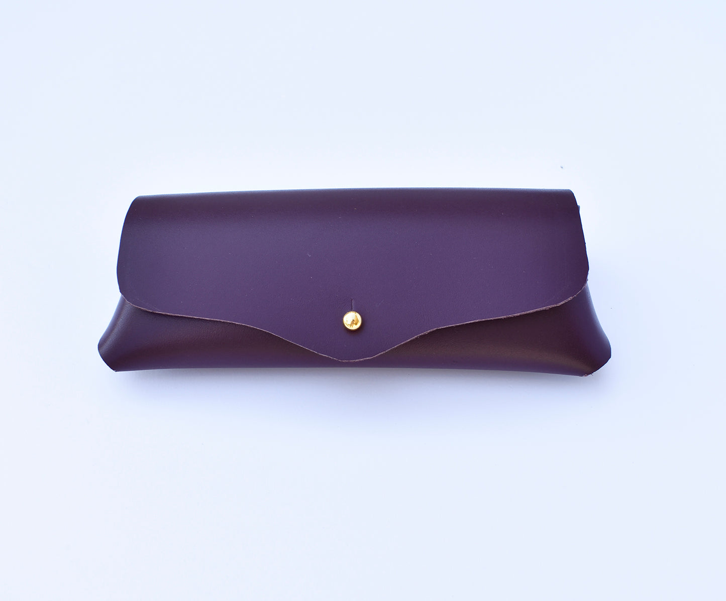 Leather Eyeglasses Case- CHERRY
