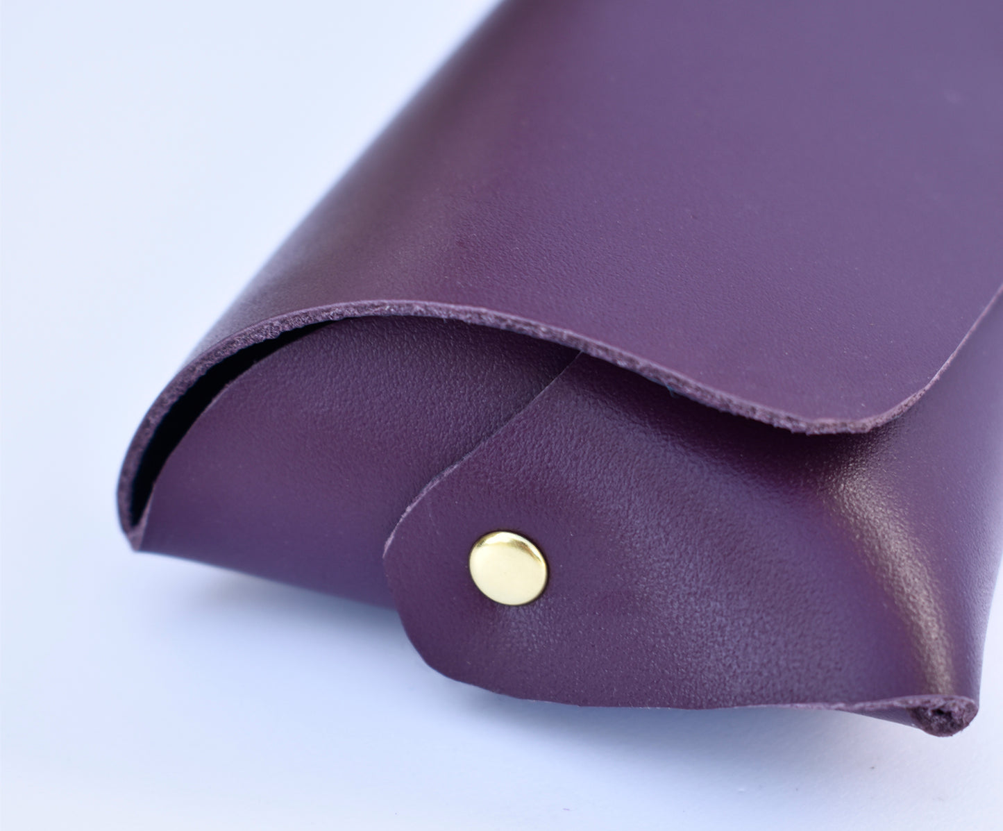 Leather Eyeglasses Case- CHERRY