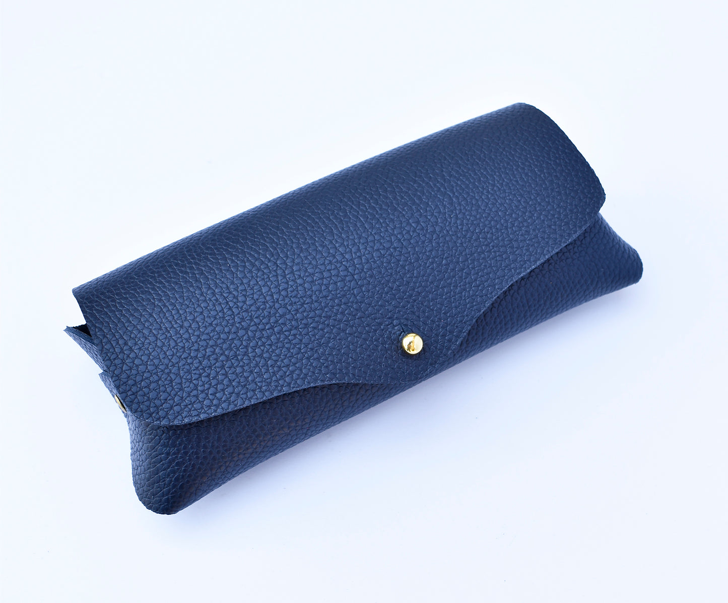 Leather Eyeglasses Case- NAVY