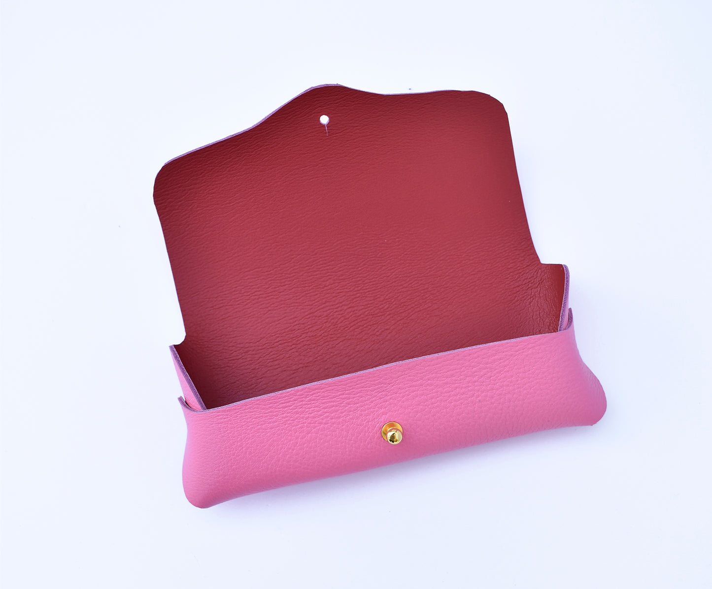 Leather Eyeglasses Case- PINK