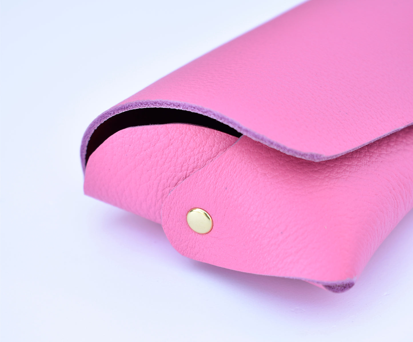 Leather Eyeglasses Case- PINK