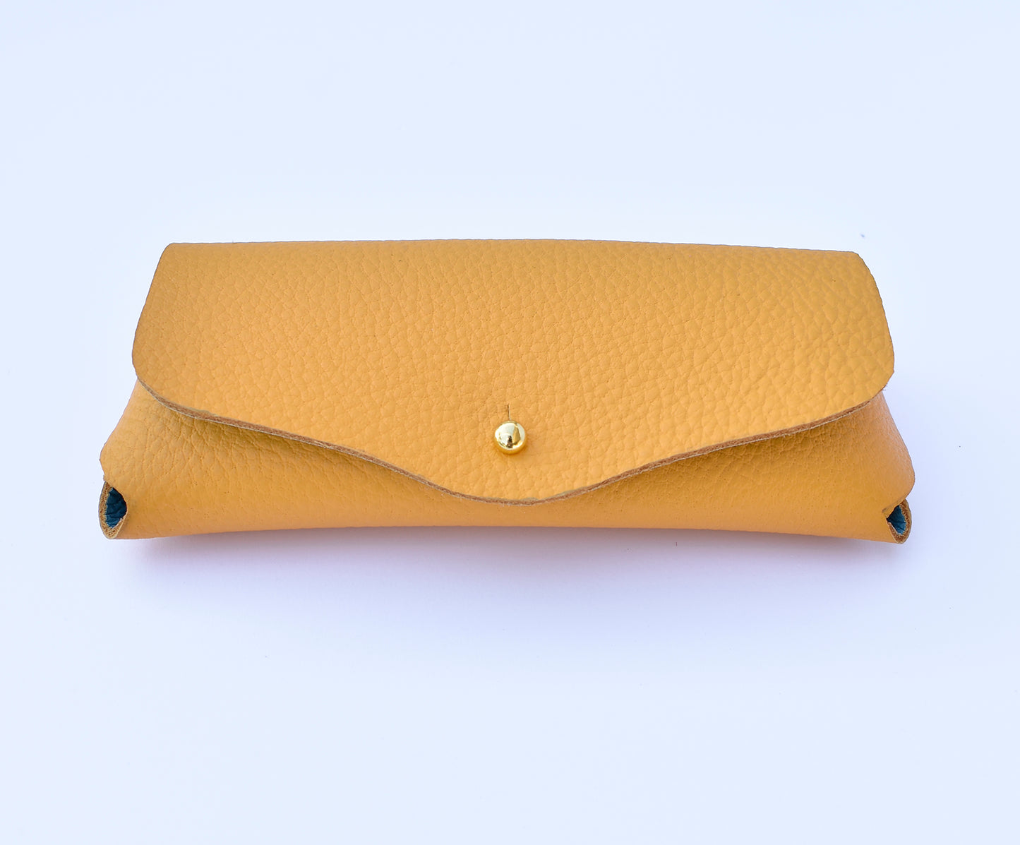 Leather Eyeglasses Case- YELLOW