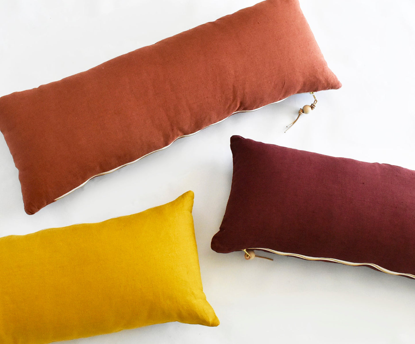 Long Lumbar Pillow Pure Linen