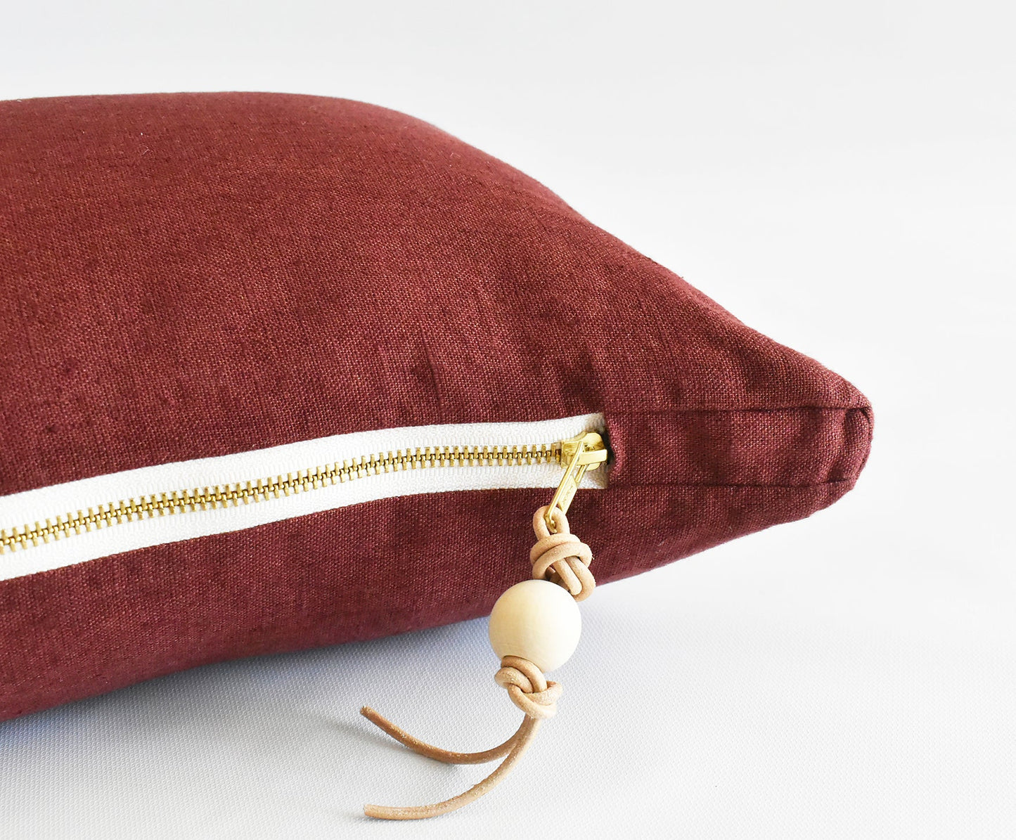 Long Lumbar Pillow Pure Linen