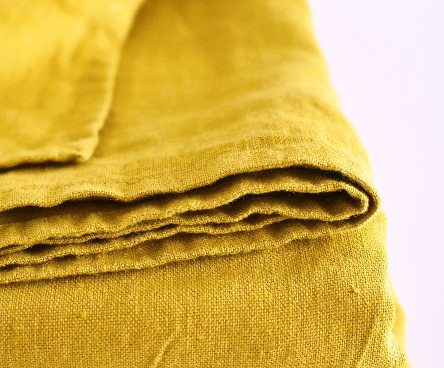 Mustard Linen Tablecloth