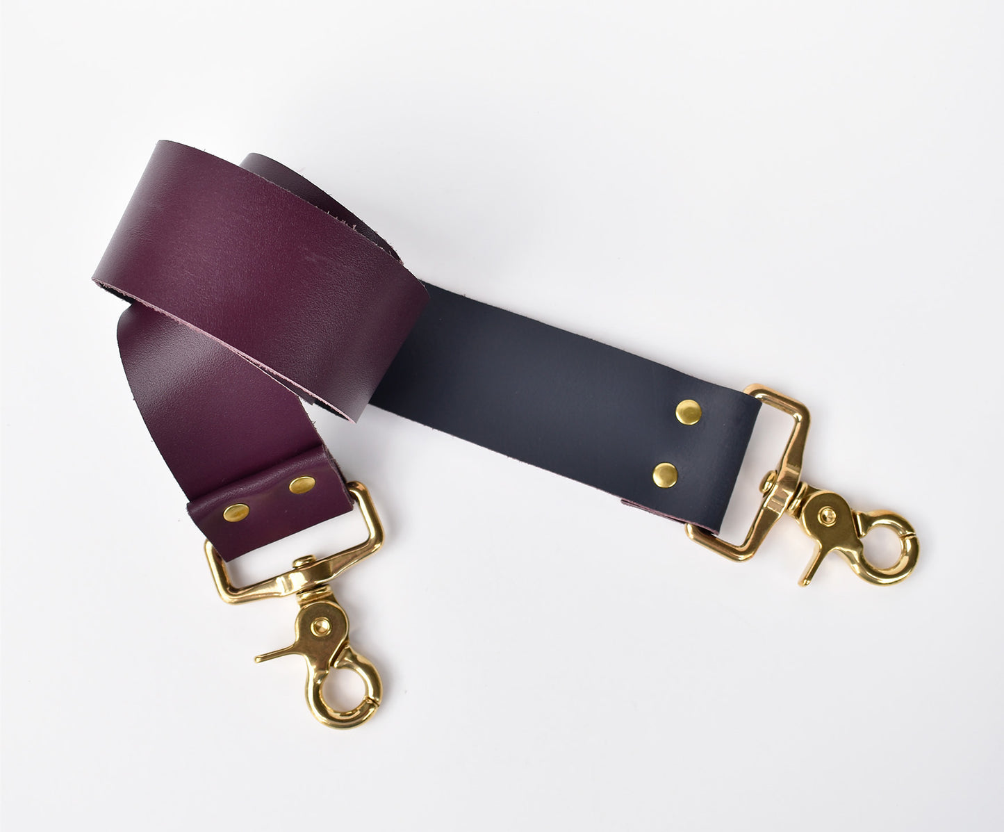 Tote Bag with Leather Strap - Cherry