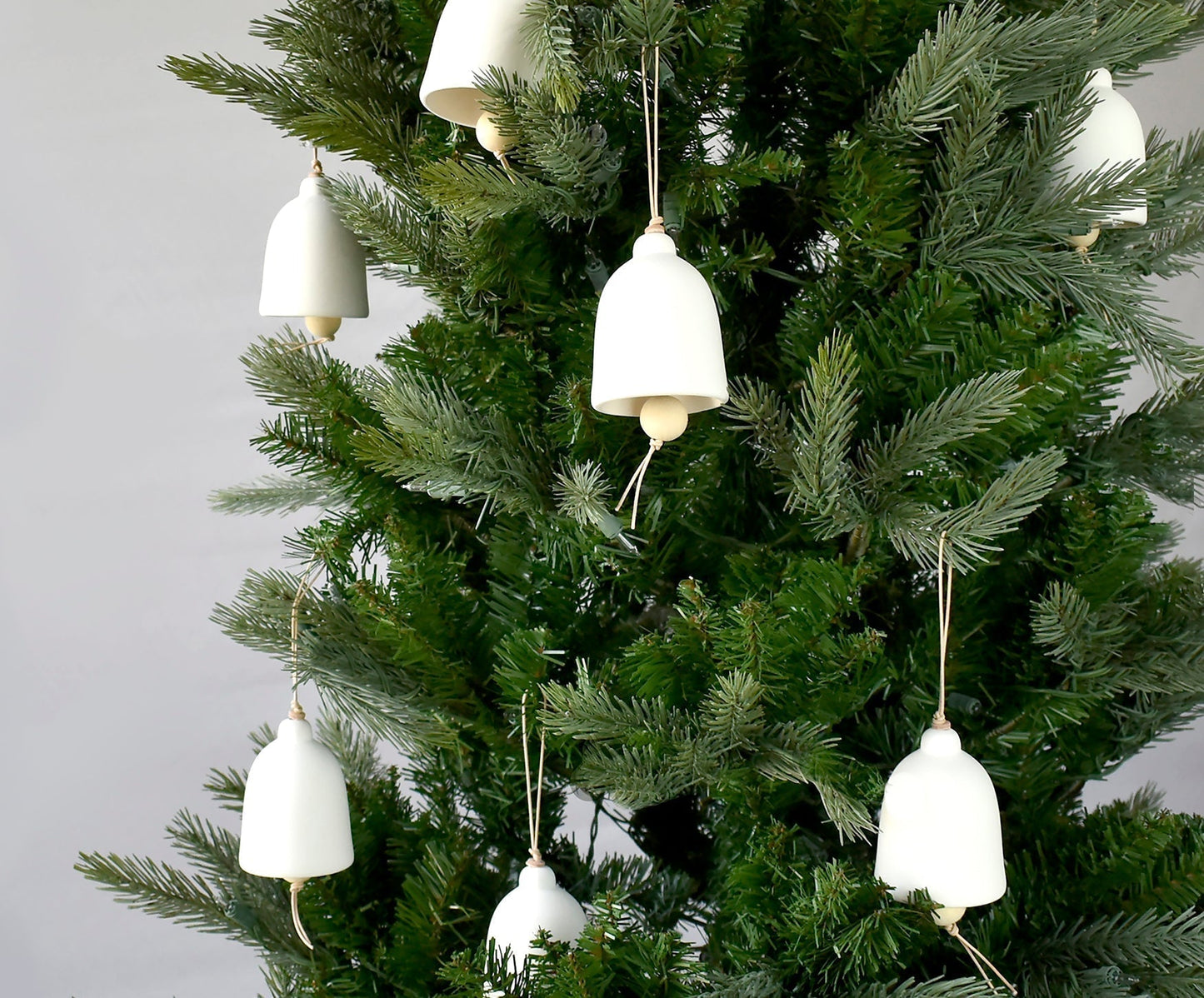 White Bell Ornament - celina mancurti - Christmas Ornaments - -celina mancurti