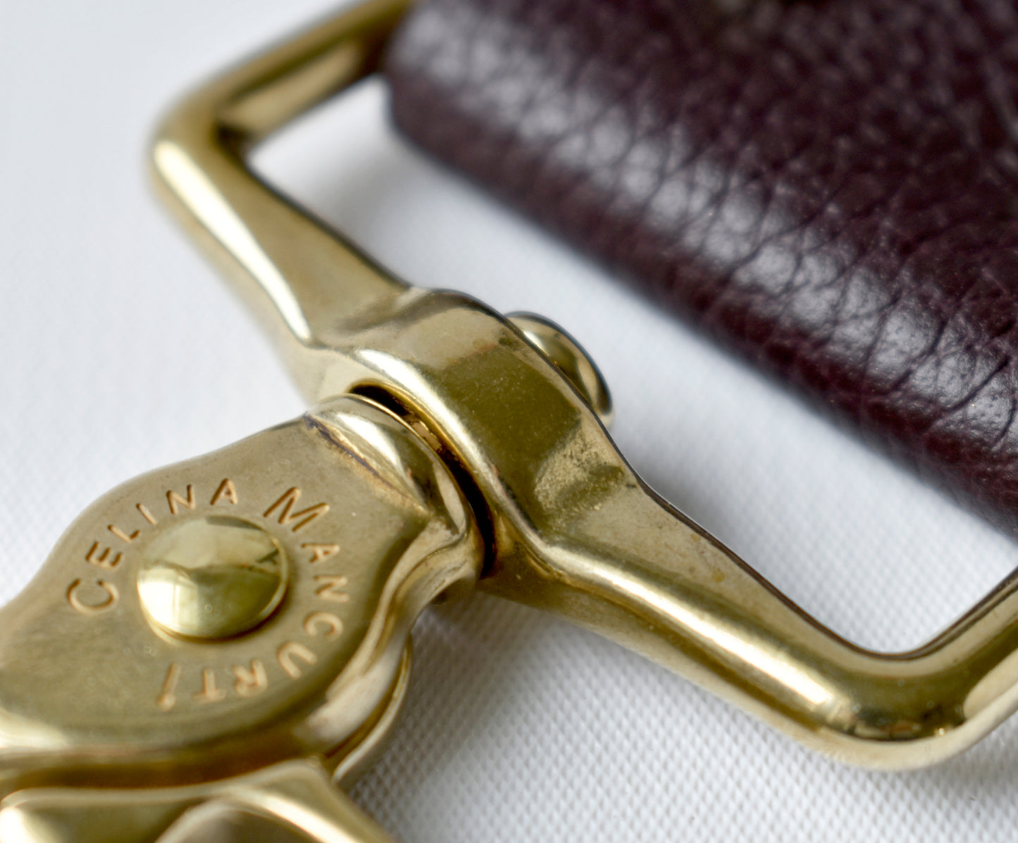 Bag Leather Strap Chocolate/Black