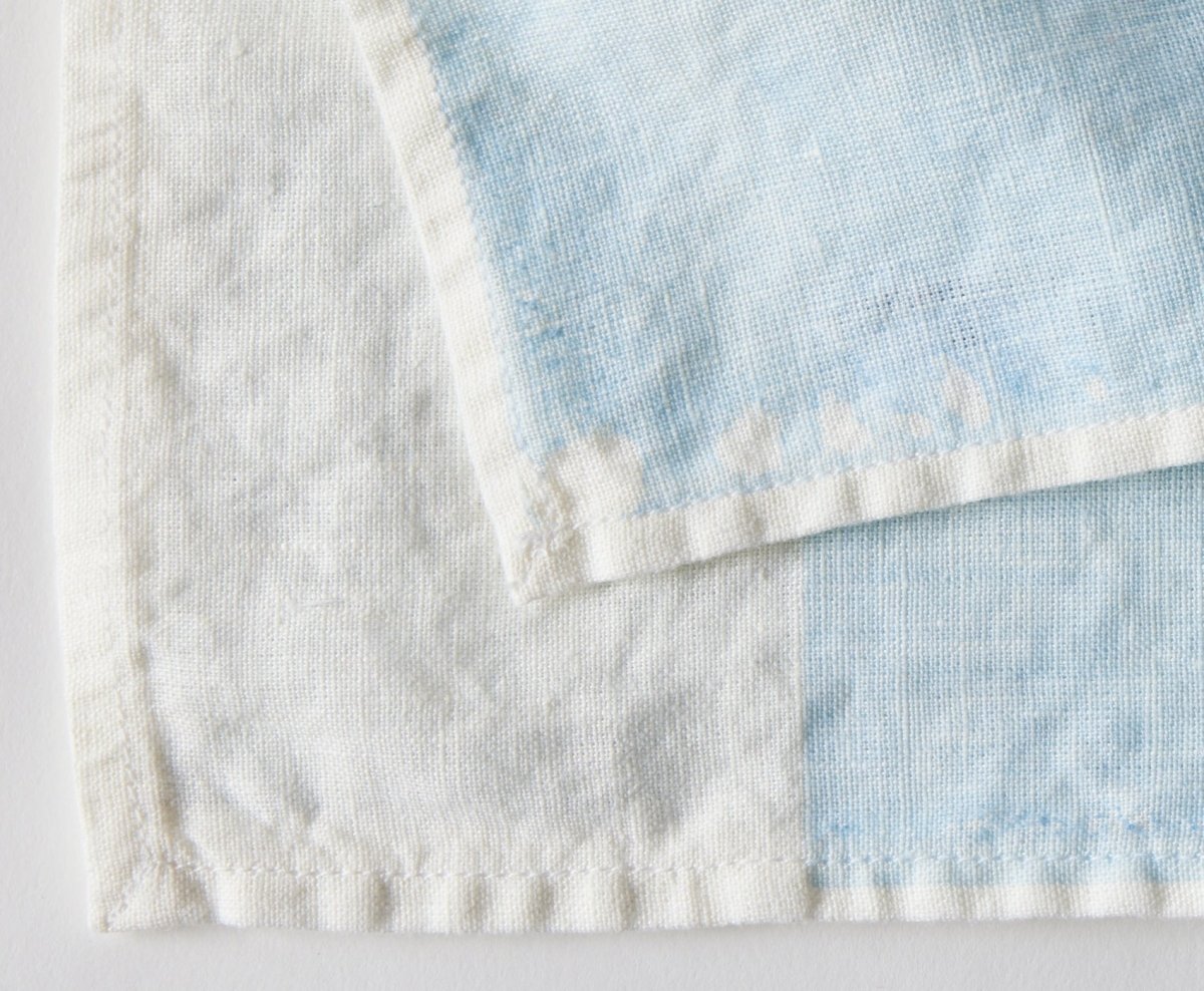 Block Printed Linen Napkins - Set of 2 - celina mancurti - napkins - -set of 2