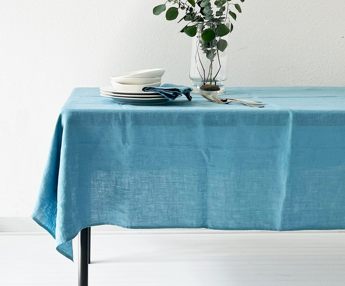 Indigo Linen Tablecloth