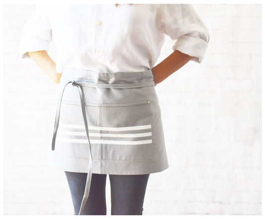 Canvas Kitchen Apron - celina mancurti - aprons - -short