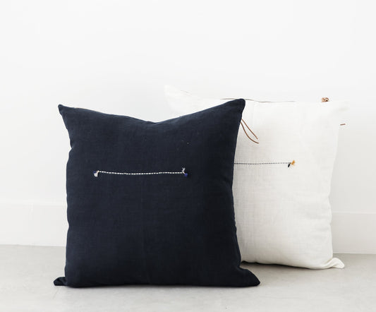 Cielo Linen Pillows - Blue - celina mancurti - pillow - Cover + Insert - -Everyday lifestyle in linen