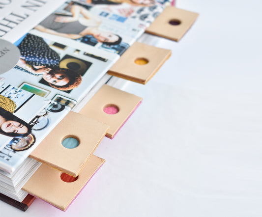 Circle Leather Bookmark