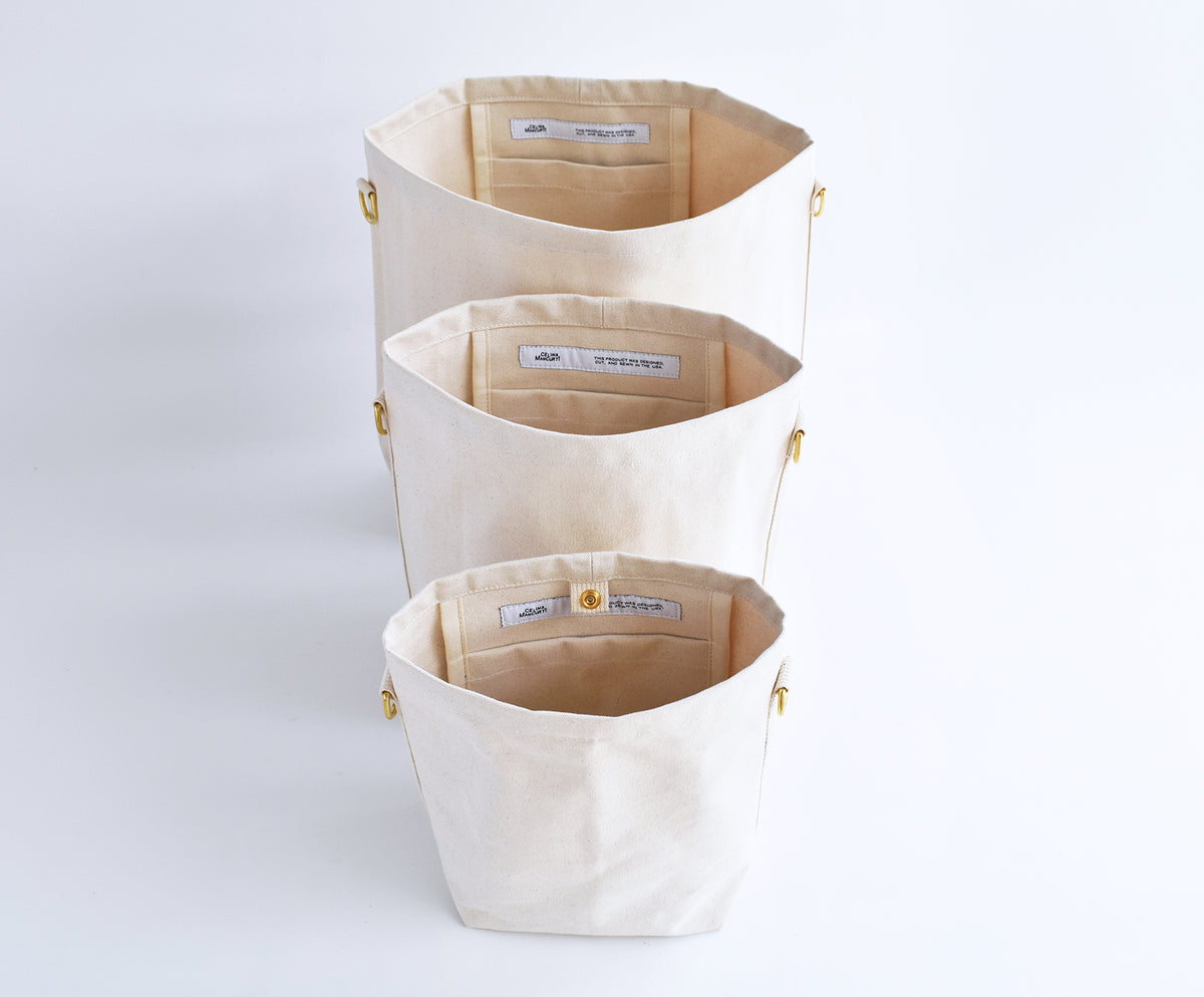 Everyday Ivory Canvas Tote Bag – Big, Small & Mini - Only Tote