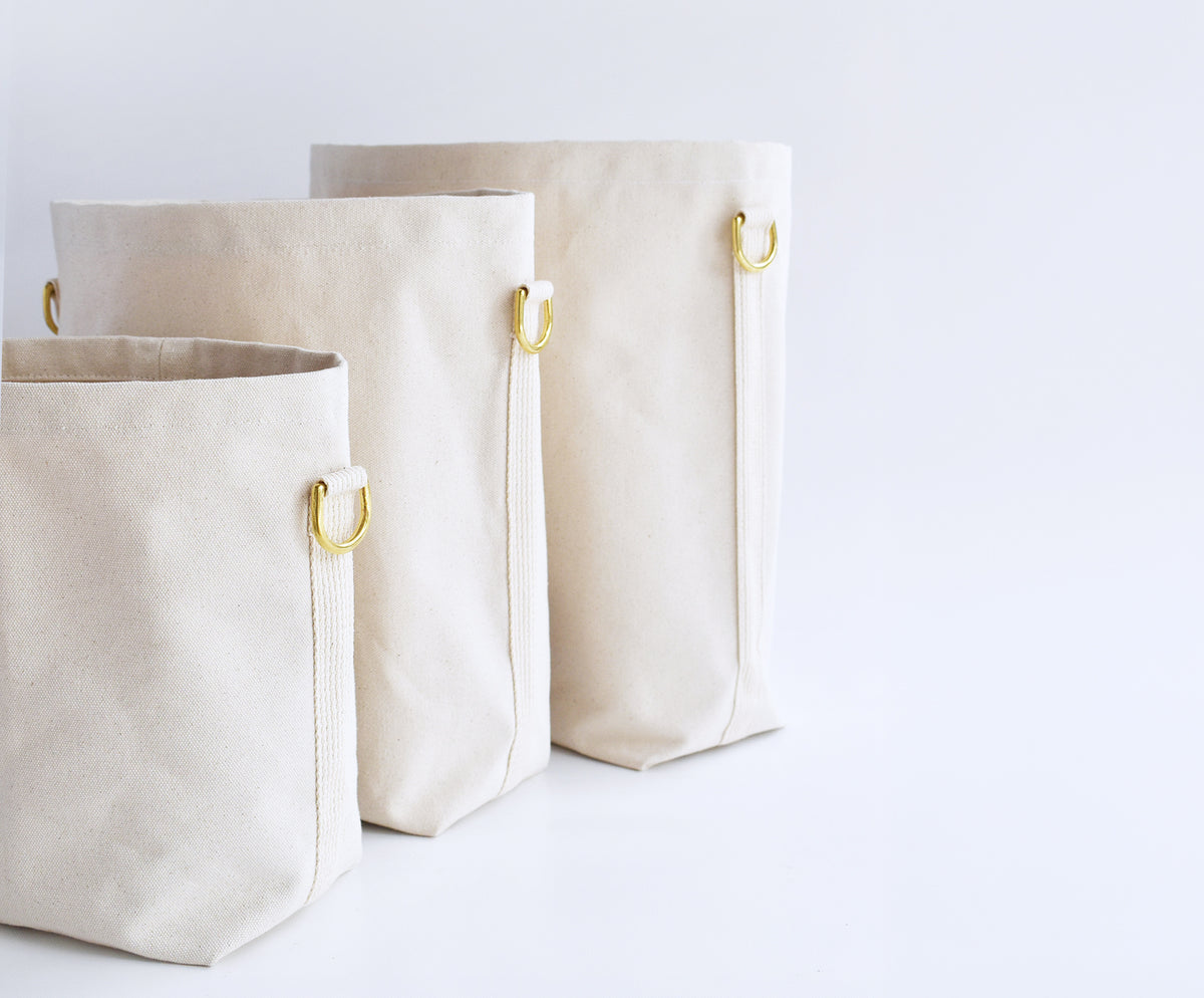 Everyday Ivory Canvas Tote Bag – Big, Small & Mini - Only Tote