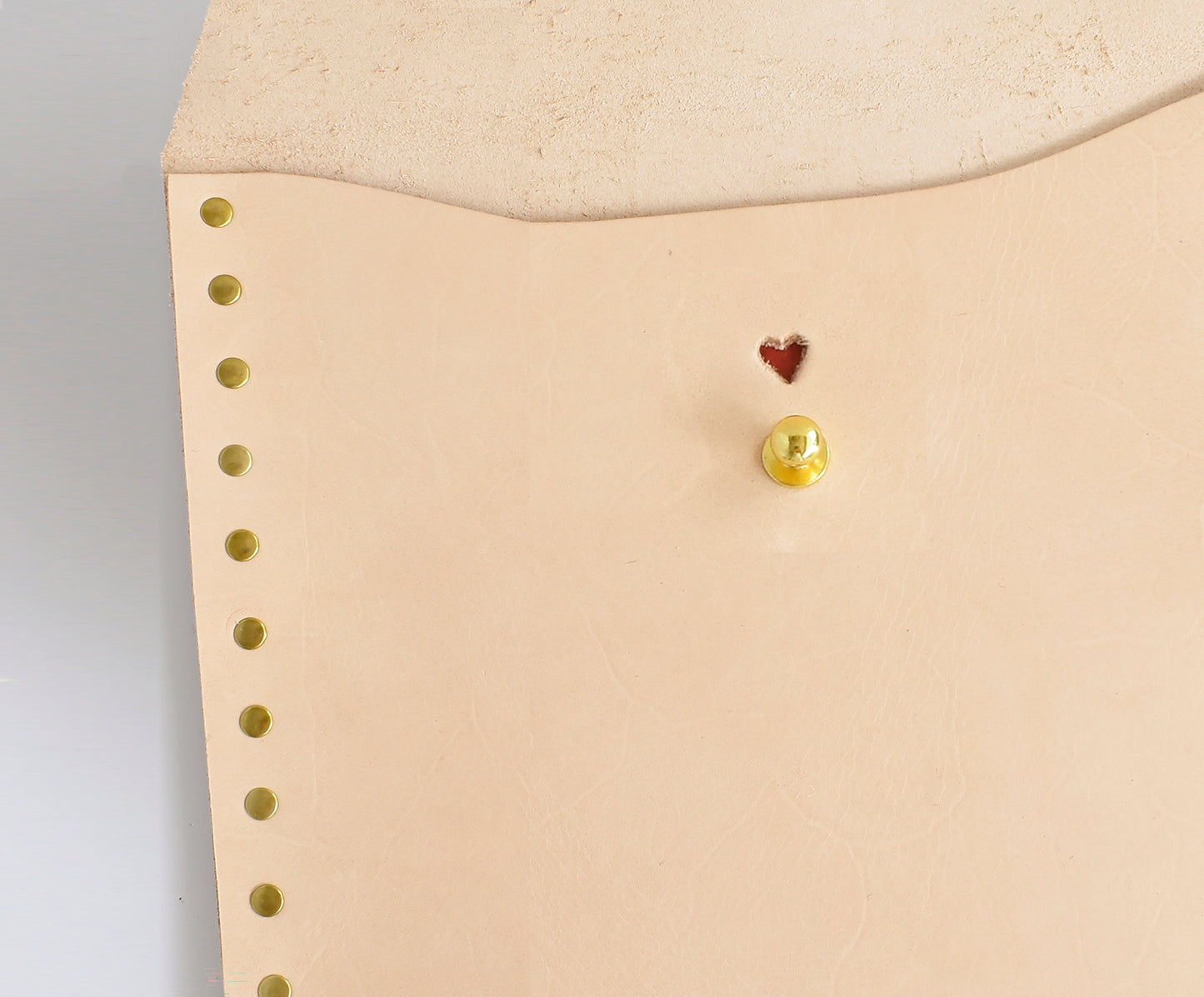 Heart Leather Clutch