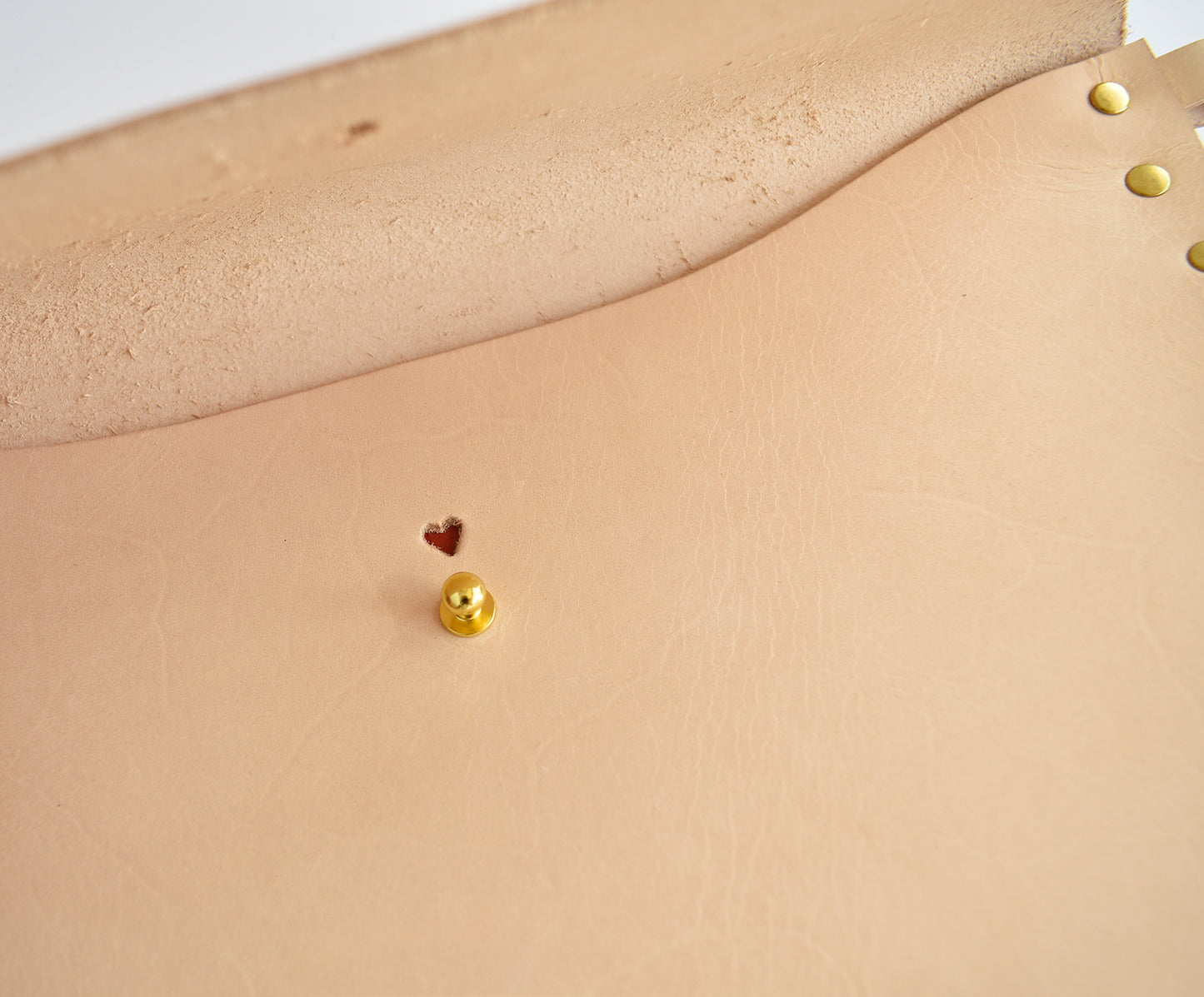 Heart Leather Clutch