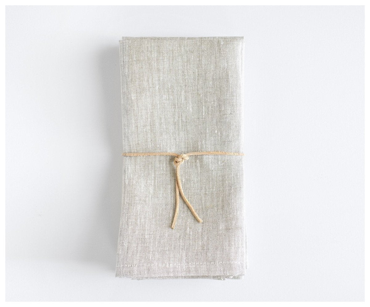 Heirloom napkins off-white linen (set of 4) – celina mancurti