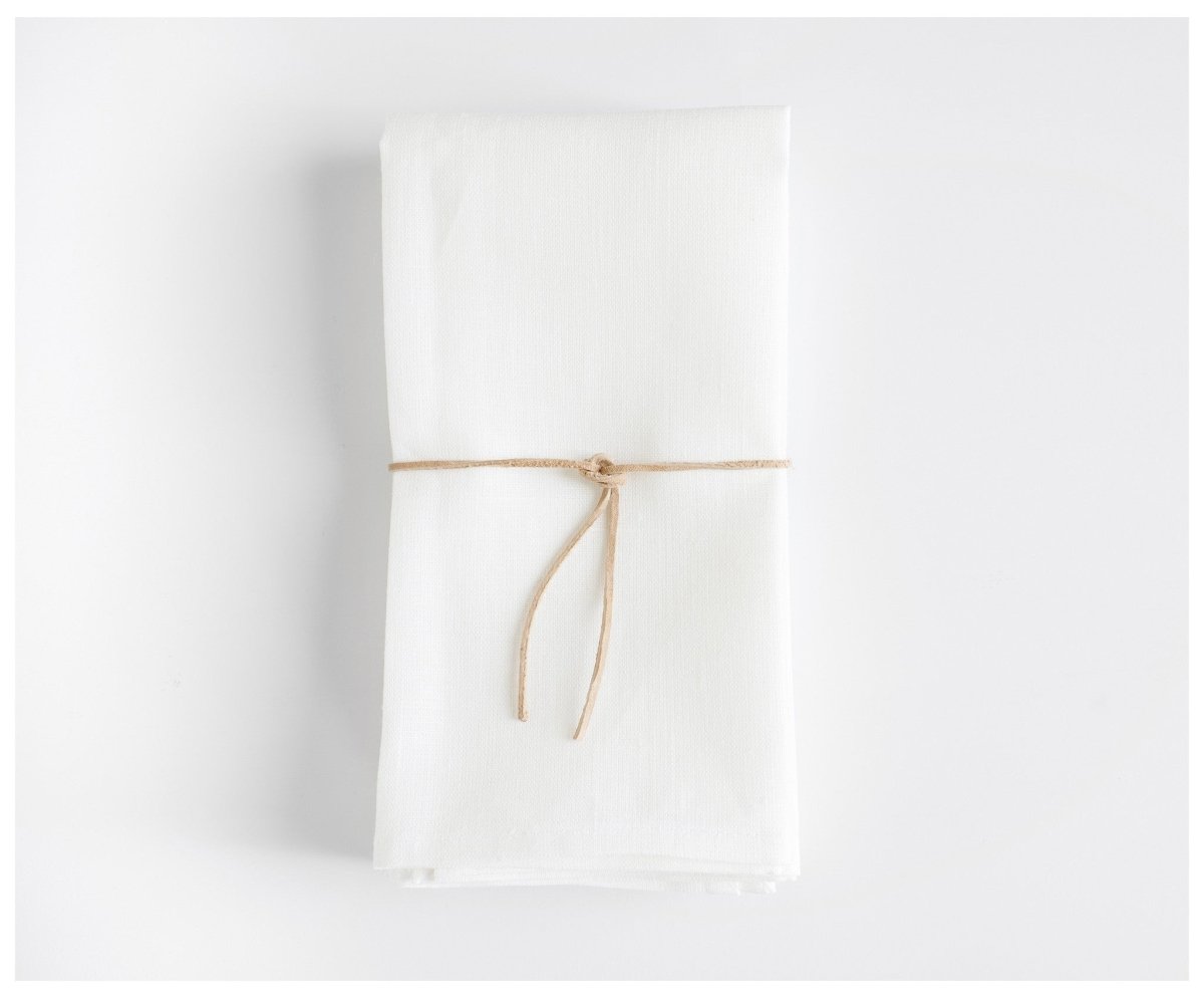 Heirloom Napkins - Off-white Linen - celina mancurti - napkins - -set of 4