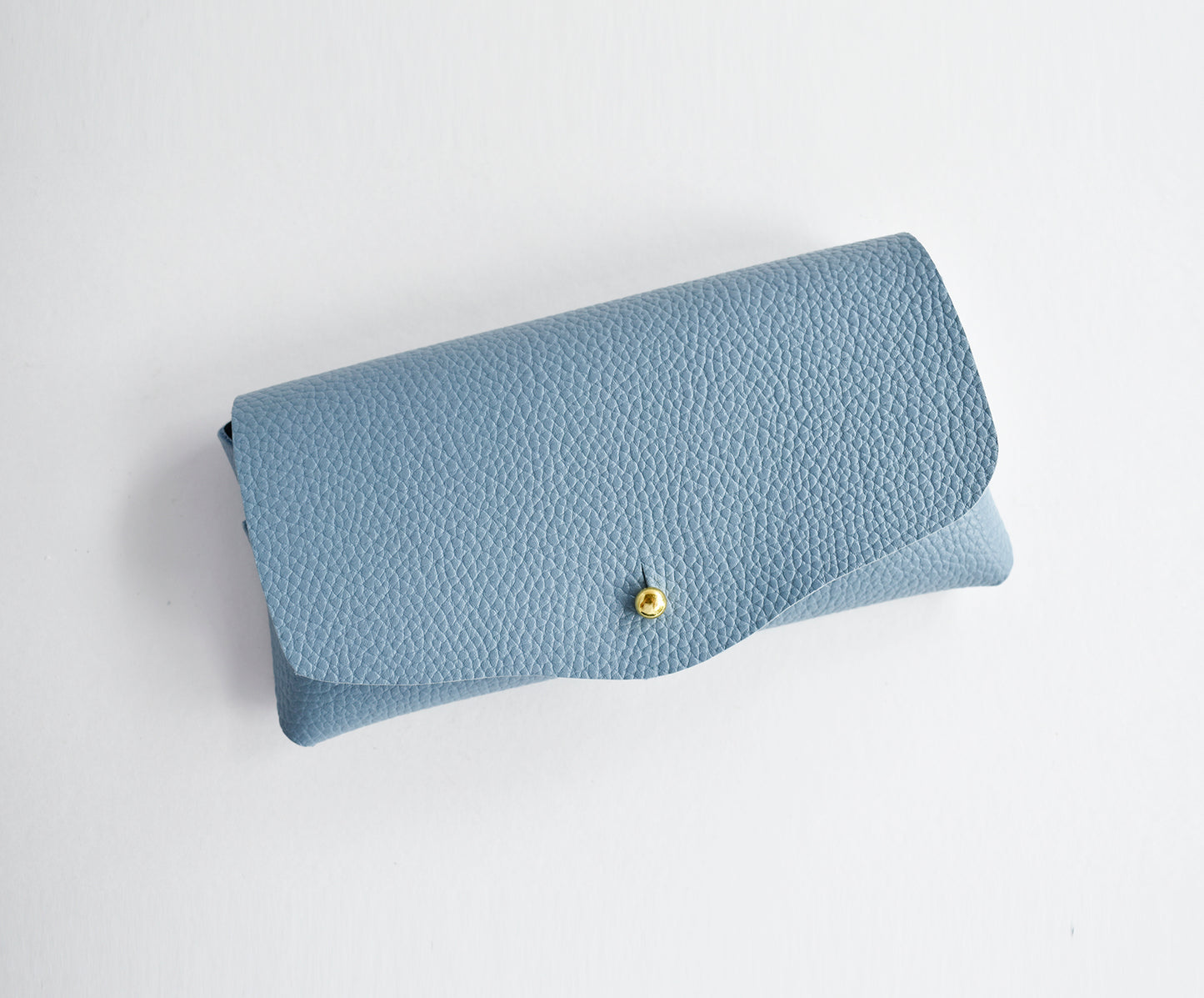 Leather Eyeglasses Case- DENIM