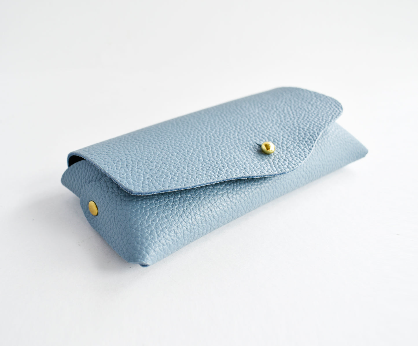 Leather Eyeglasses Case- DENIM