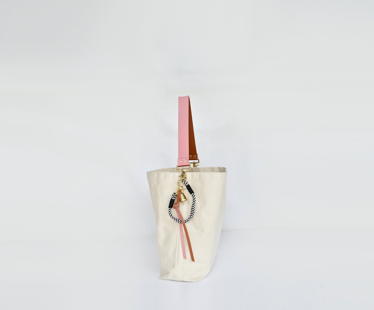 Leather Strap- Reversible Rose/Caramel