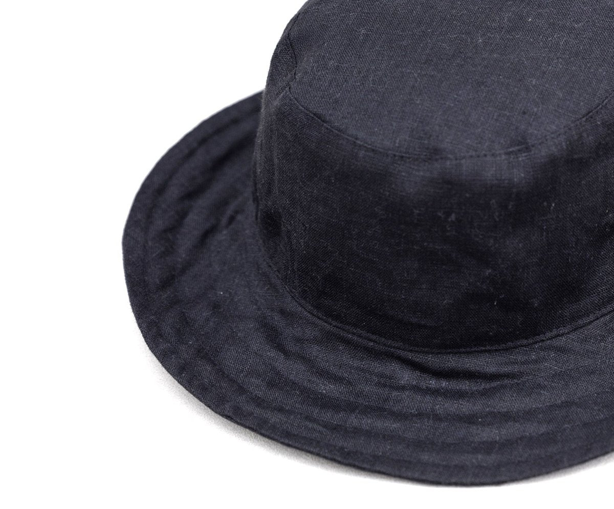 Linen Bucket Hat - celina mancurti - Hat - Black - -Pick Your Color
