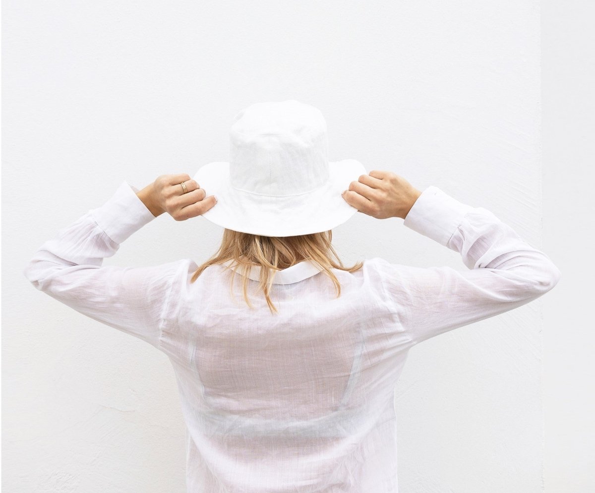 Linen Bucket Hat - celina mancurti - Hat - Oatmeal - -Pick Your Color