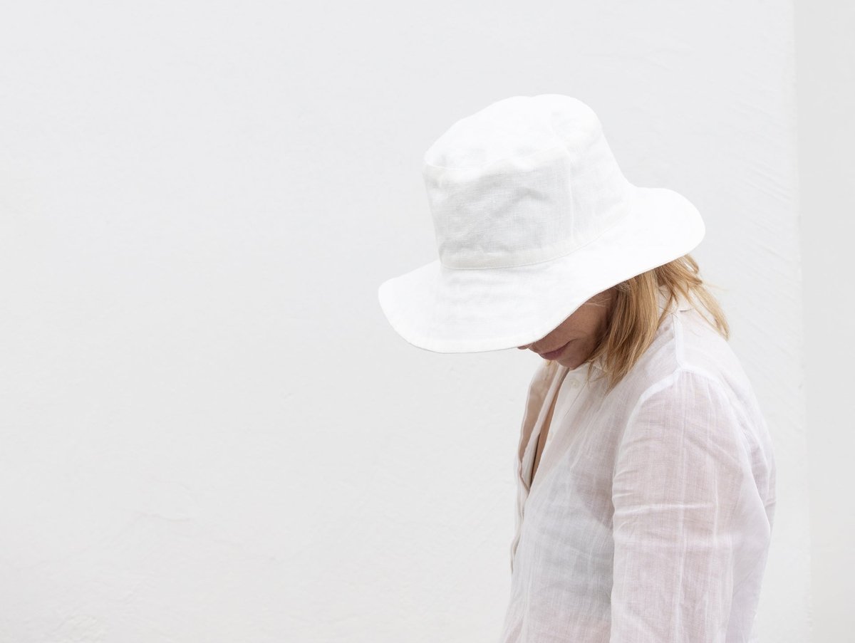 Linen Bucket Hat - celina mancurti - Hat - Oatmeal - -Pick Your Color