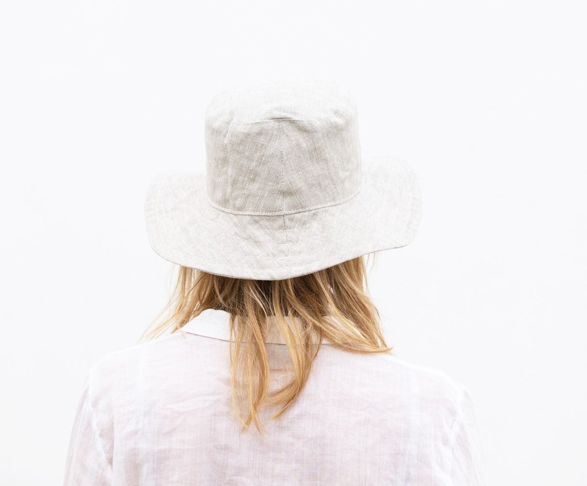 Linen Bucket Hat - celina mancurti - Hat - White - -Pick Your Color