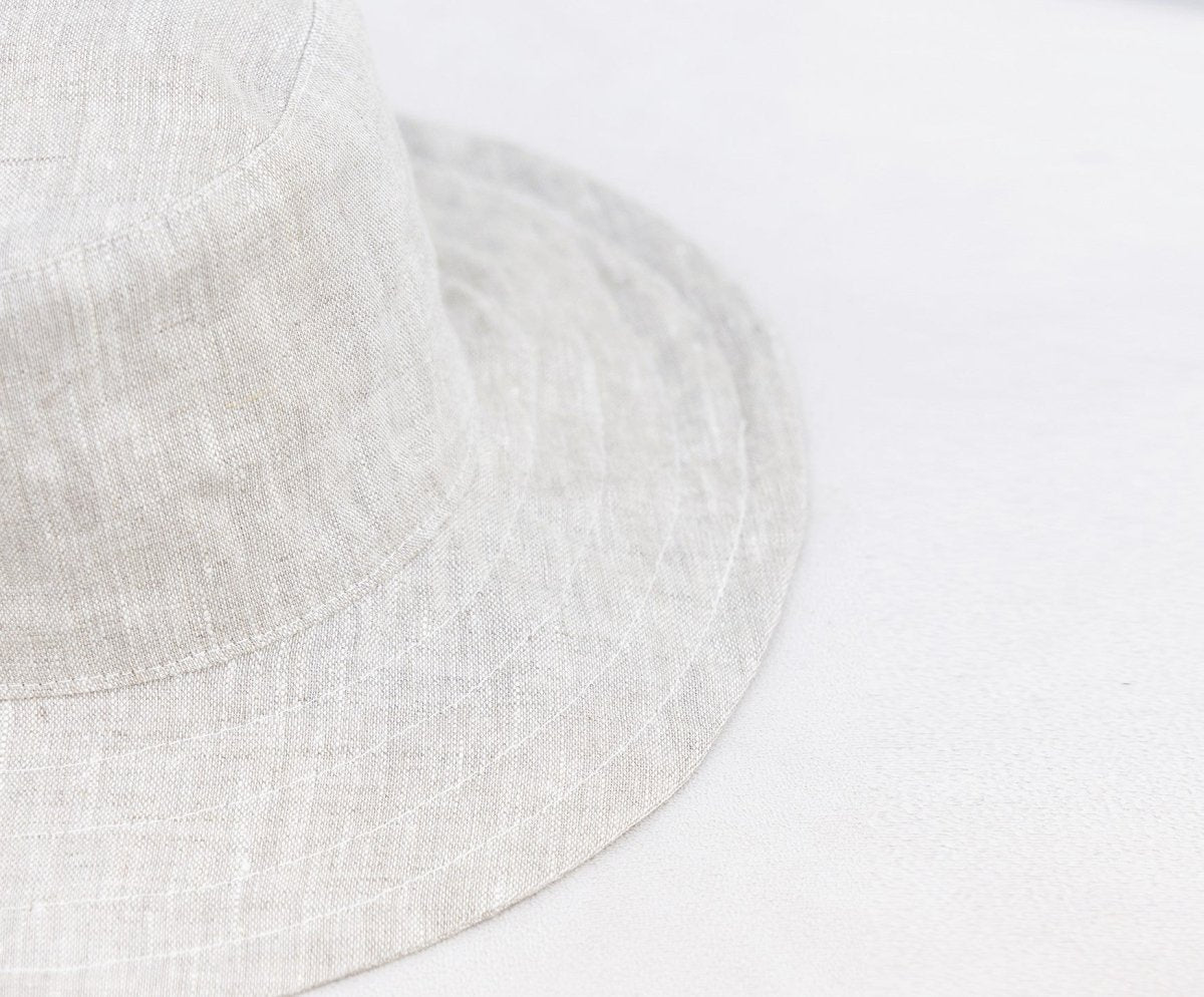 Linen Bucket Hat - celina mancurti - Hat - Oatmeal - -Pick Your Color