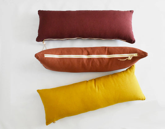 Long Lumbar Pillow Pure Linen