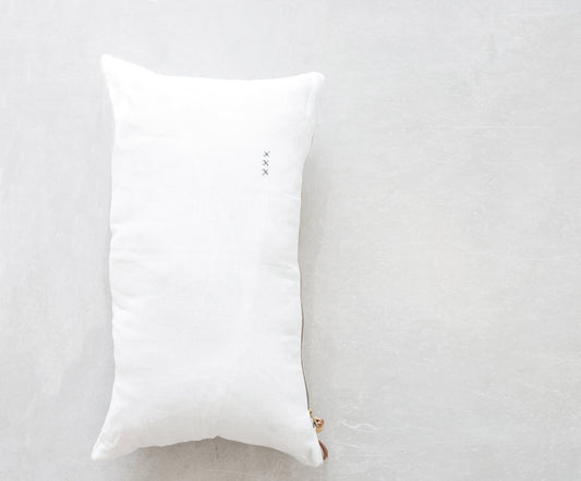 Lumbar Linen Pillow - Off White - celina mancurti - pillow - Cover + Insert - -XXX