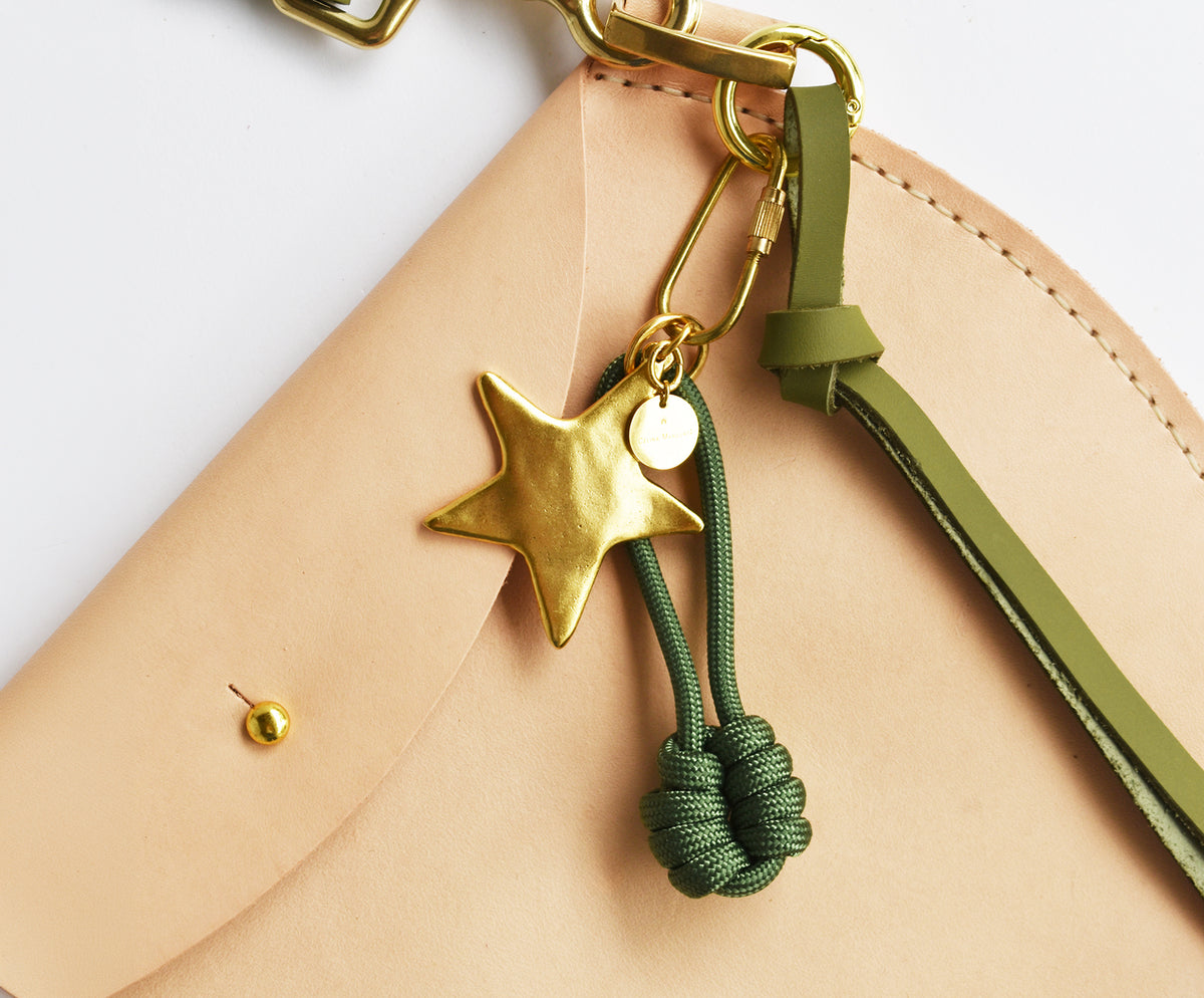 Luna Leather Bag- Army Green Strap