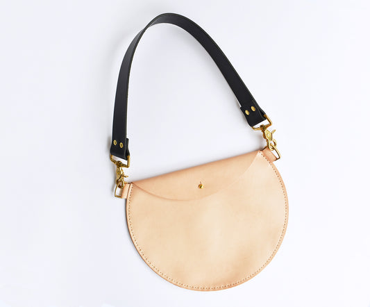Luna Leather Bag- Black Strap