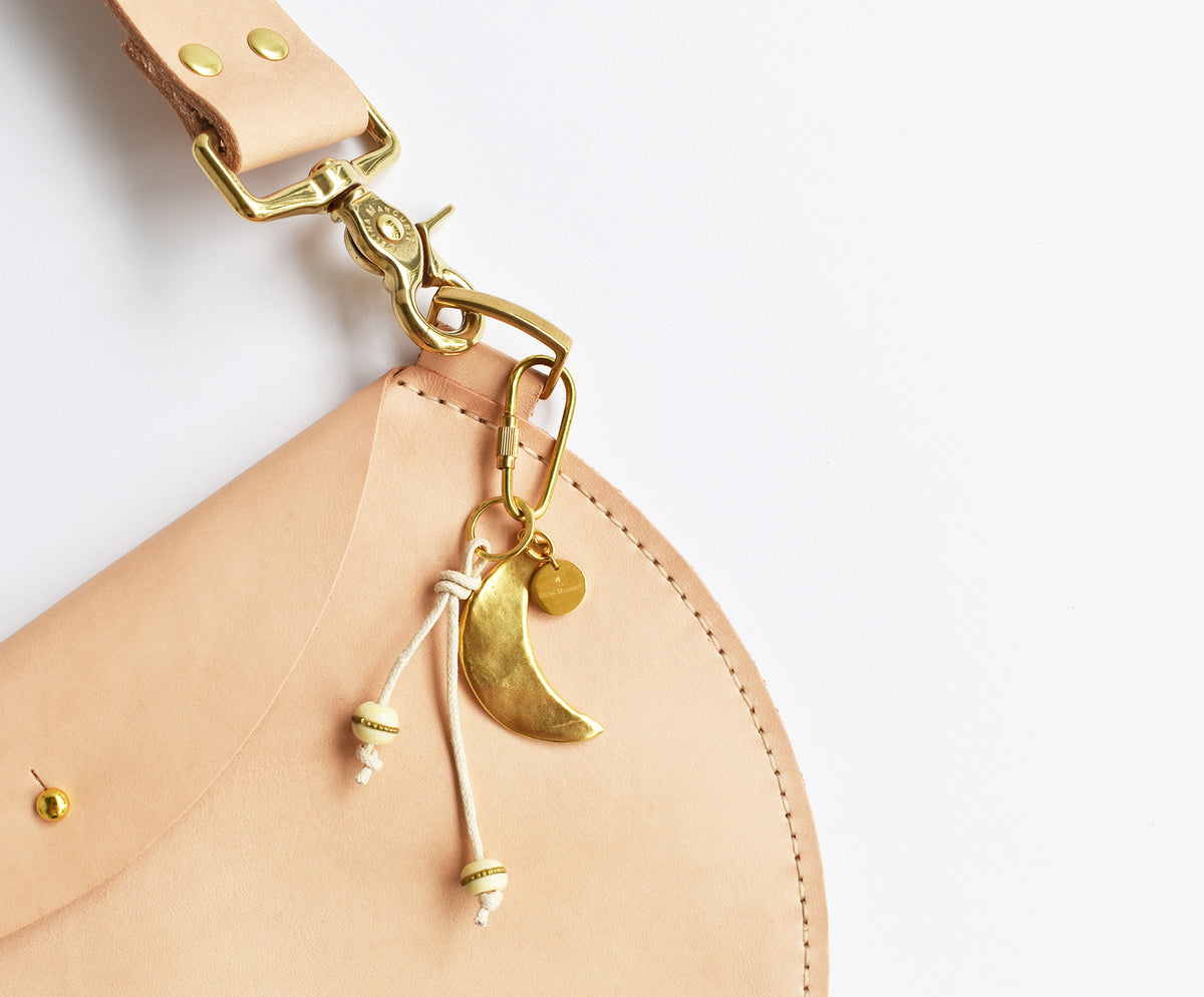 Luna Leather Bag- Tan Strap