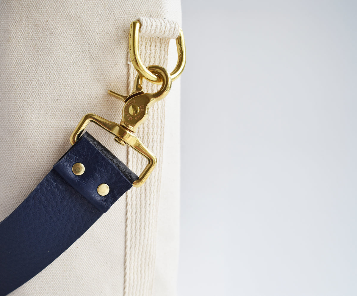 Mini Canvas Tote Bag with Leather Strap- Many Colors