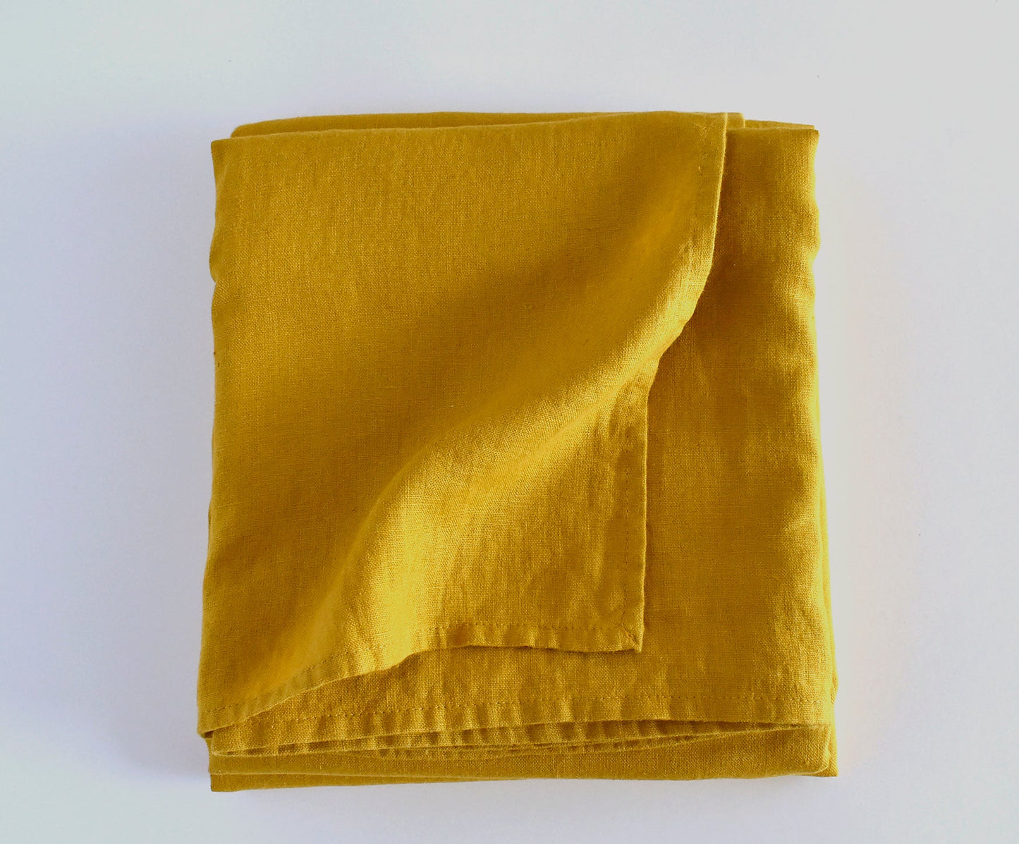 Mustard Linen Tablecloth