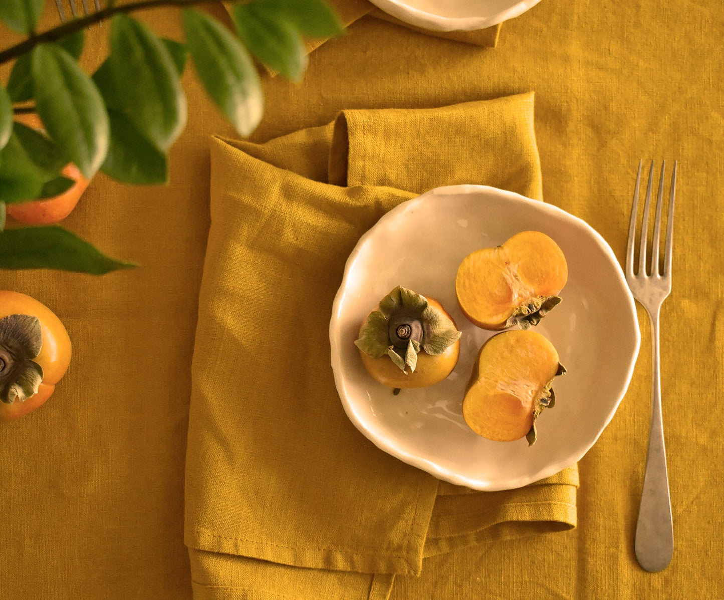 Mustard Linen Tablecloth