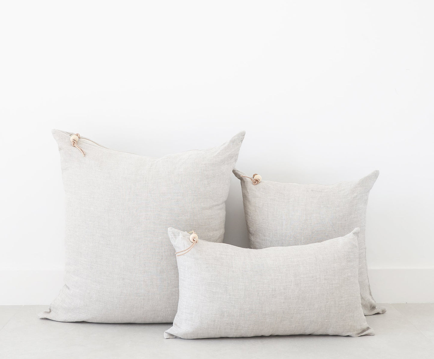 Oatmeal Washed Linen Pillow - celina mancurti - pillow - 20 X 20 inches -Cover ONLY -Oatmeal Linen