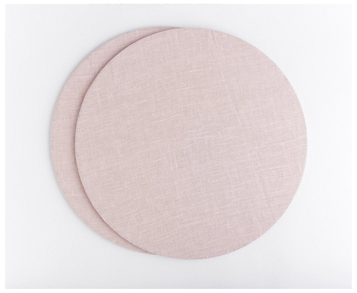 Placemat- With washable Linen Cover (Set of 2) - celina mancurti - placemat - Off-White - -white. blush. seafoam