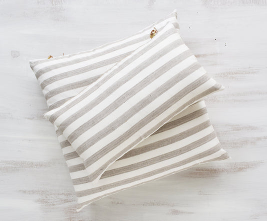 Pure Stripes Linen Floor Pillow